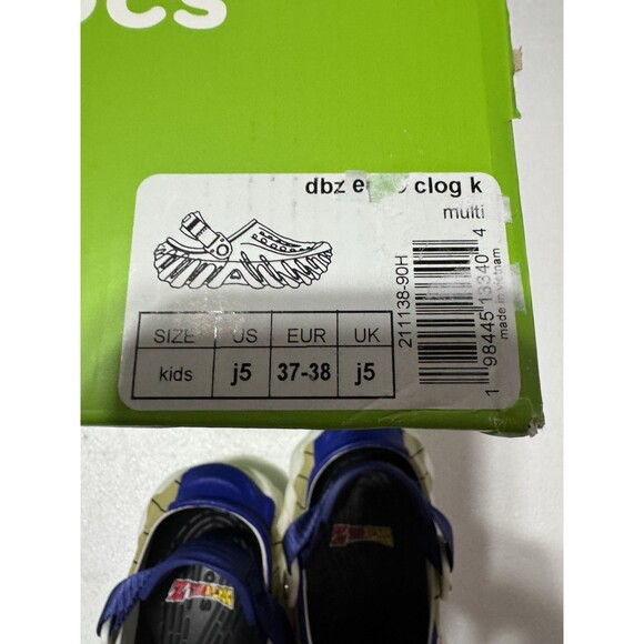 Crocs Echo Clog Dragon Ball Z Vegeta Big Kids Size 5 (J5) (211138-90H)  NEW main image 13